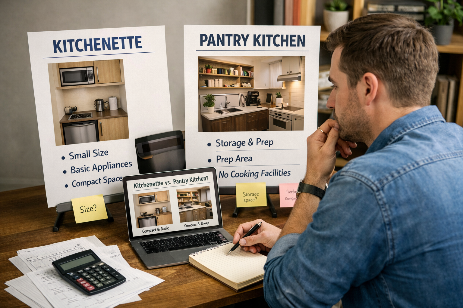 Verschil tussen kitchenette en pantry keuken: wat is het verschil?