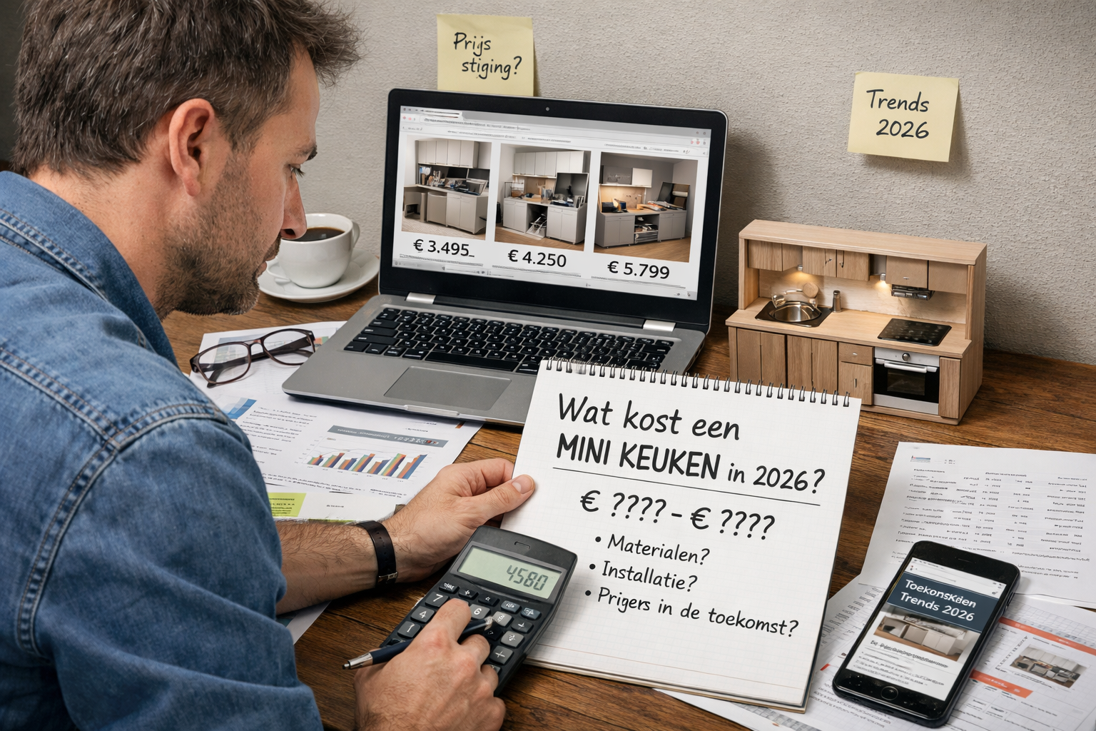 Wat kost een mini keuken in 2026? Prijzen, opties en bespaartips